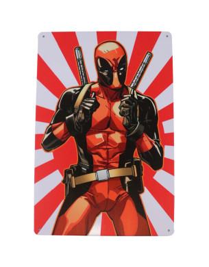 Placa Decorativa Deadpool Marvel
