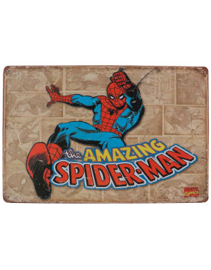 Placa Decorativa Homem Aranha Spiderman