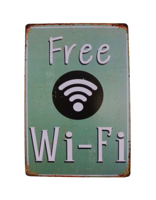 Placa Decorativa Wi-Fi Wifi